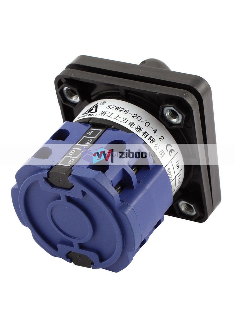 8 Terminals 4 Position Cam Combination Changeover Switch Latching AC660V 20A #