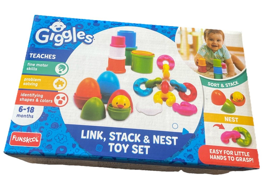 Funskool Giggles Link Stack and Nest Toy Set {D3}