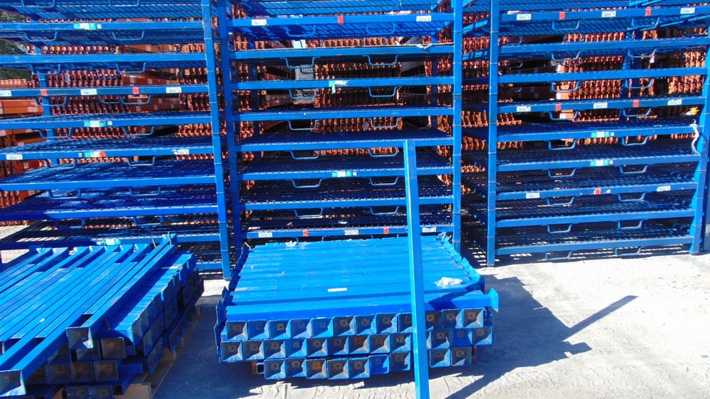 Steel Stackable Rack - 72" x 48" x 55" - Industrial Storage Shelf Warehouse