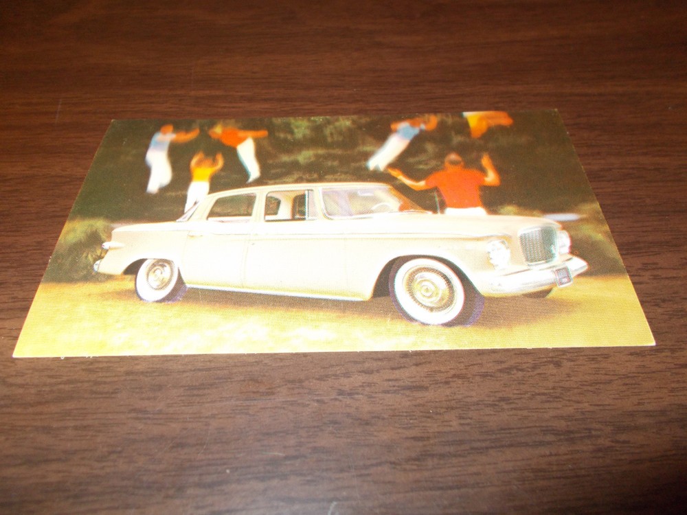 1961 Studebaker Lark 4-Door Sedan Advertising Postcard