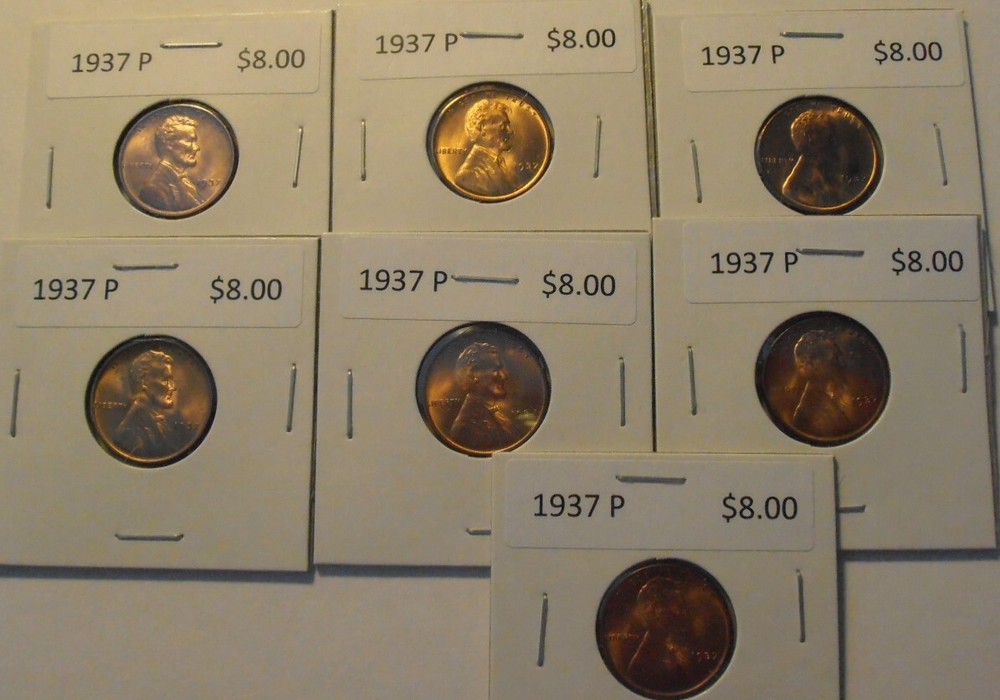 1937 P Lincoln Cent - ONE BU cent
