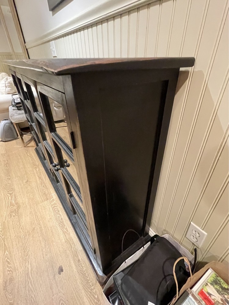 Vintage Four Door Glass Front Bookcase Display