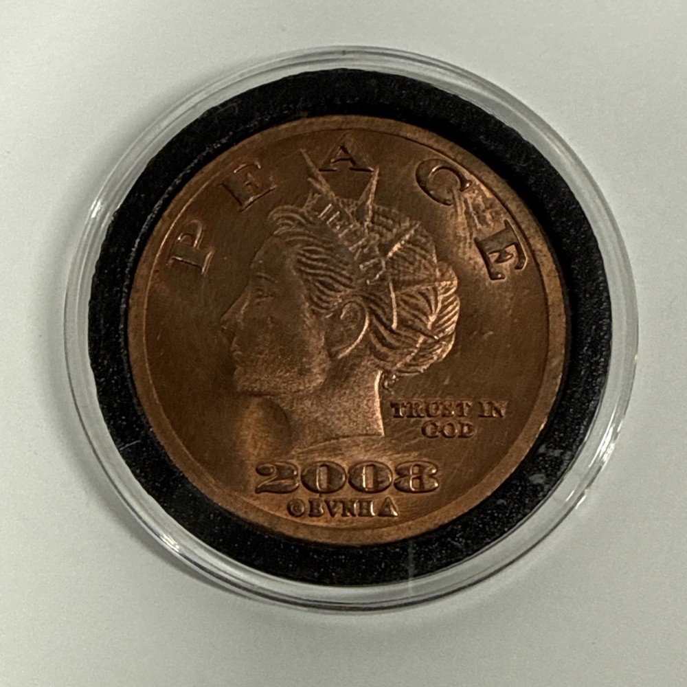 2008 Norfed 1oz. Copper Liberty Round UNC with Capsule (1207)