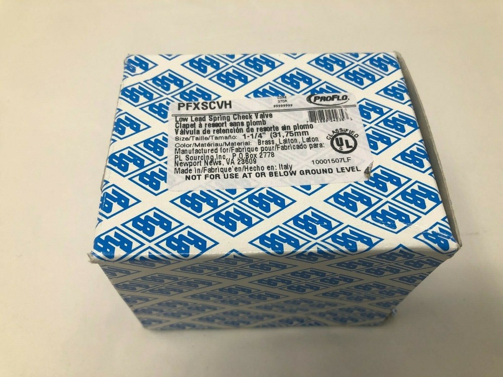 PROFLO PFXSCVH 1-1/4" Cast Brass FNPT Spring Check Valve