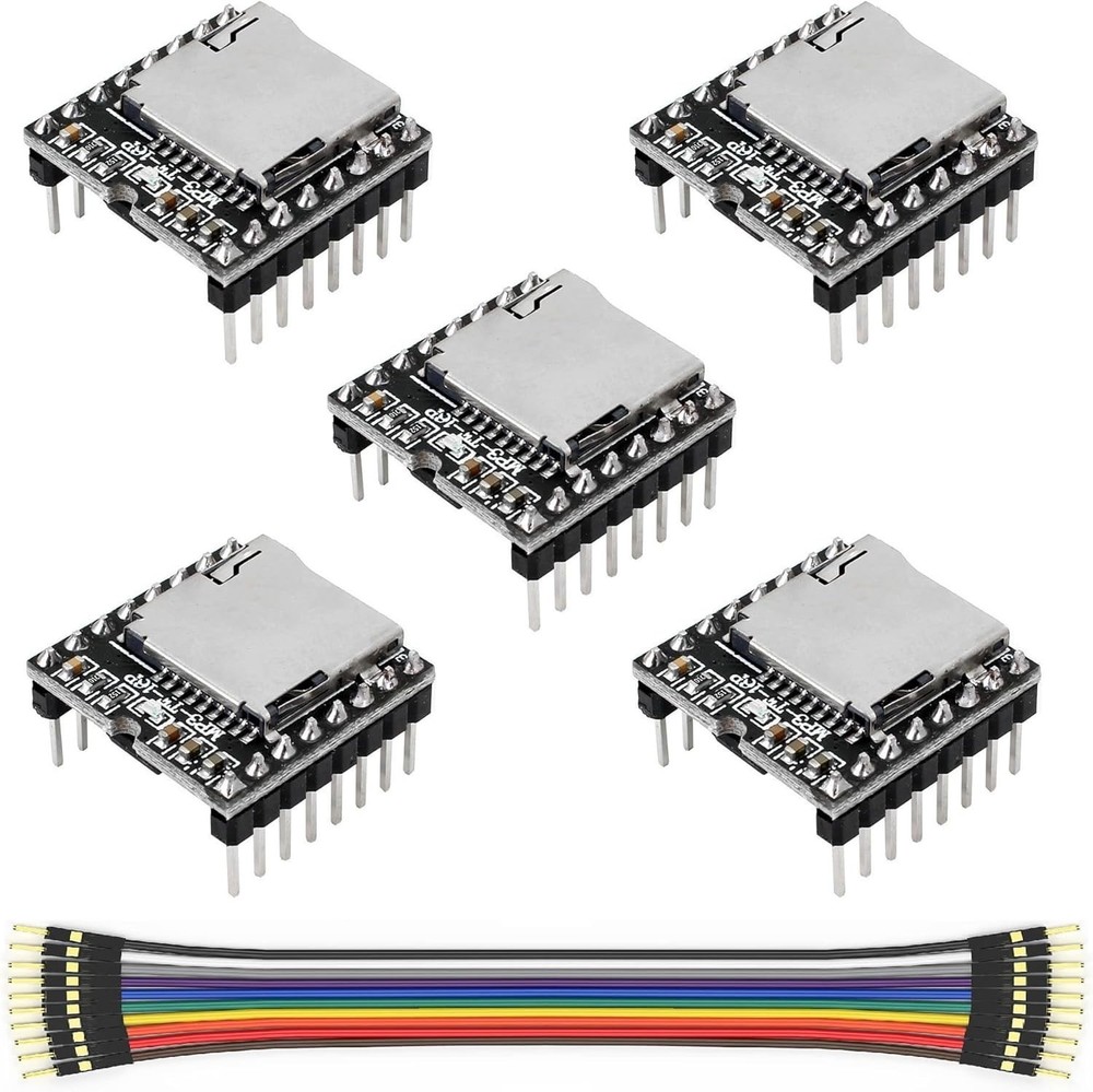 5 Pcs Mini MP3 Module Compatible with DFPlayer Code for Arduino Raspberry Pi ESP