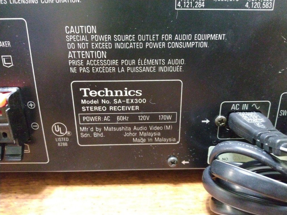 Technics SA-EX300 Stereo Receiver Tested And Working No Remote