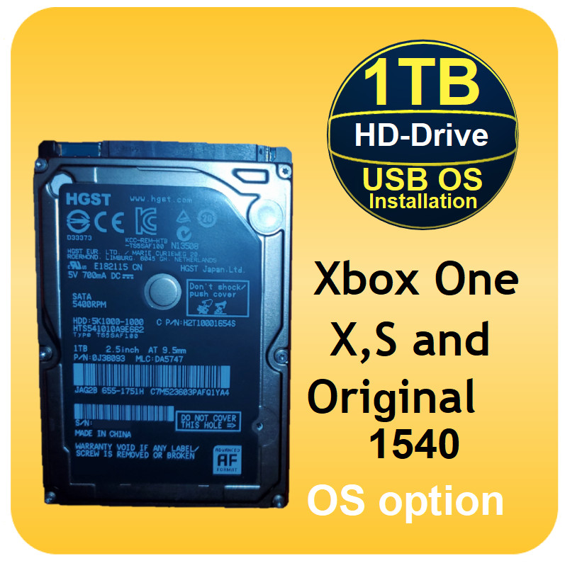 1TB Xbox One Xbox One S Xbox One X Replacement Internal Hard Disk Drive HDD