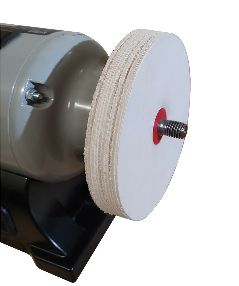 5" (3/4" Width) Leather Honing Wheel Includes Compound fits Multiple Arbors USA