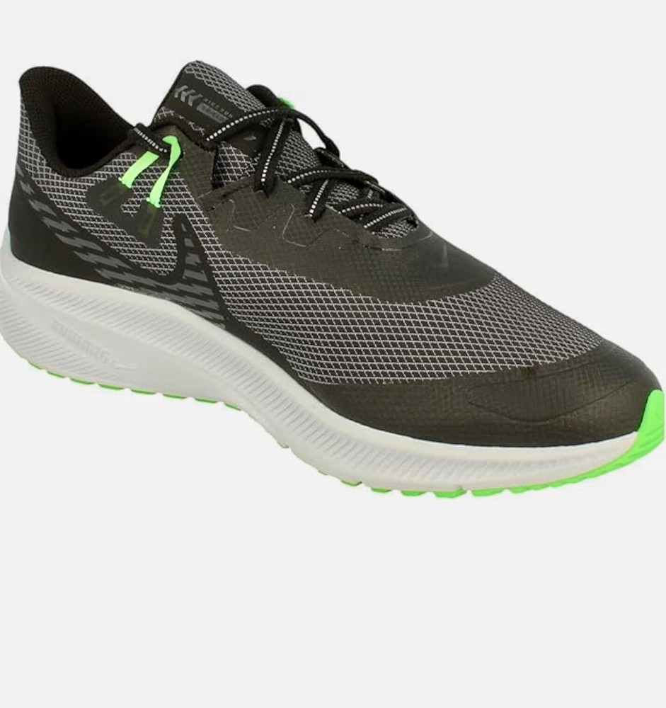 Size 9 - Nike Quest 3 Shield Black Poison Green