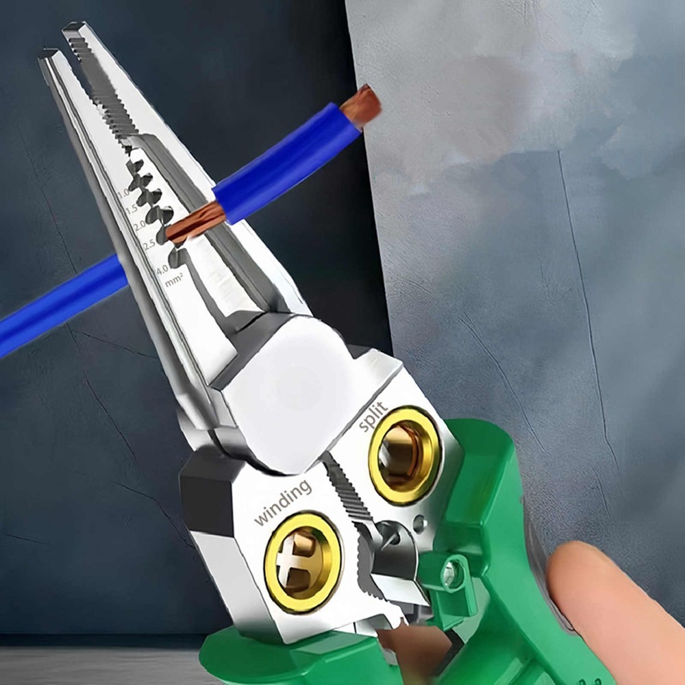 Multi-Function Wire Stripper with Voltage Detector for Home and Professional Use