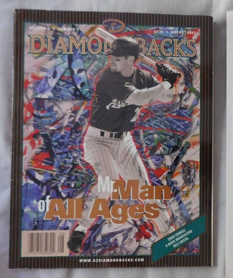 August 2001 Arizona Diamondbacks Program Luis Gonzalez