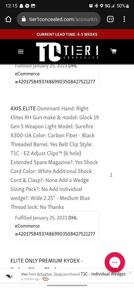 tier one concealed axis elite 