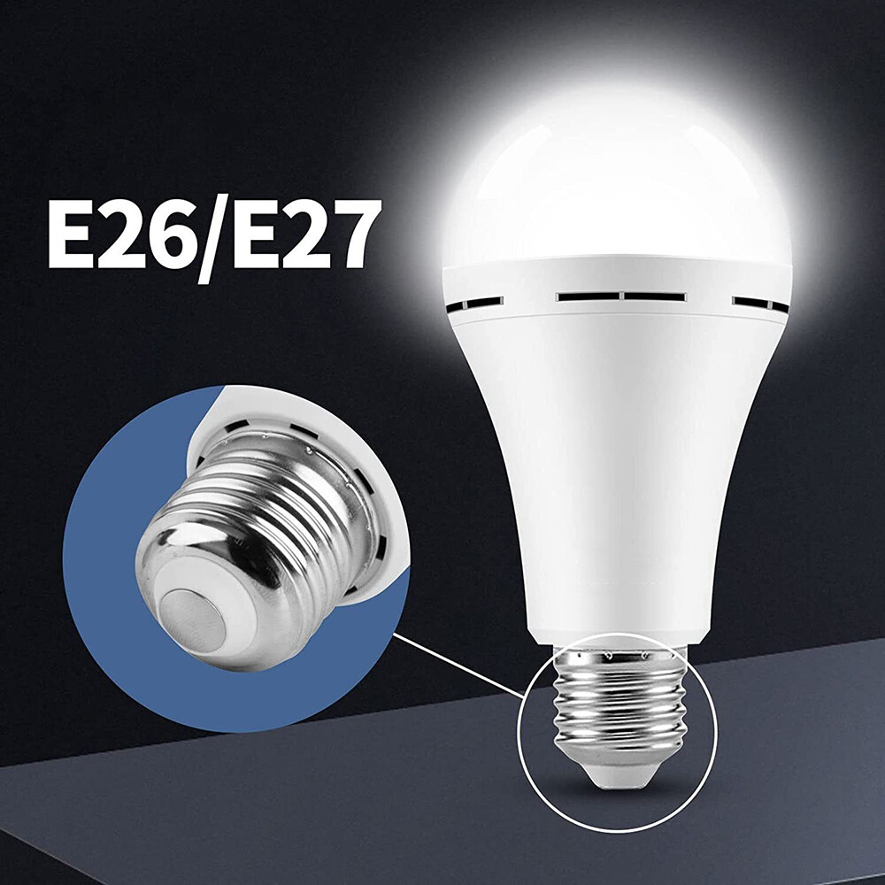 8-20Pack Rechargeable Emergency Light Bulb 60W Equivalent 1200mAh Battery Backup