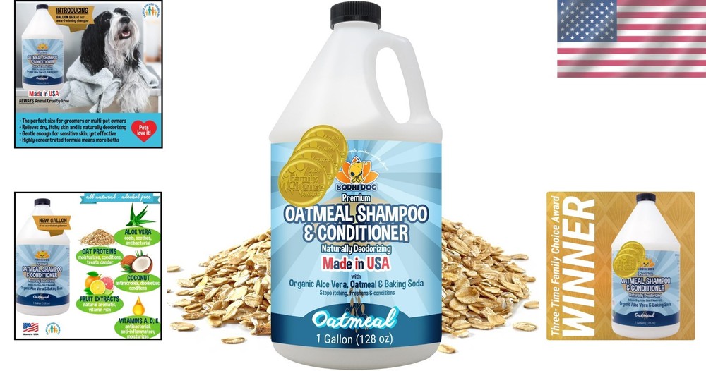 Calming Oatmeal Bath for Pets - Detergent-Free Formula