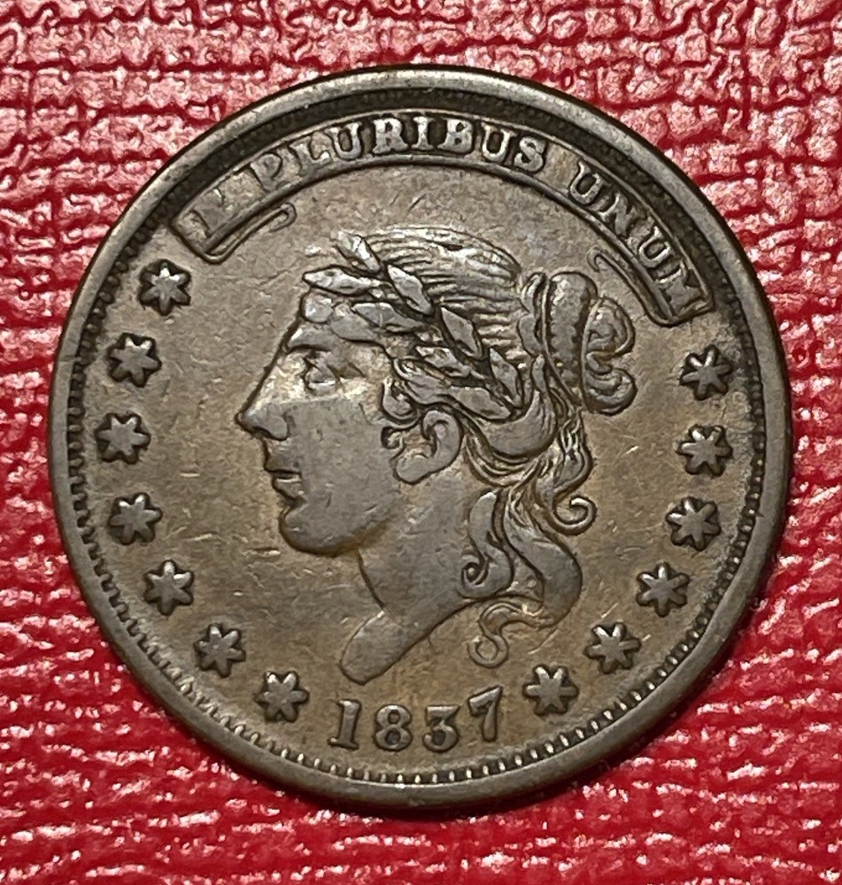 1837 “Not One Cent For Tribute” Hard Times Token.
