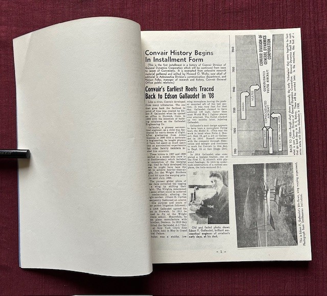 General Dynamics History of Convair 1966
