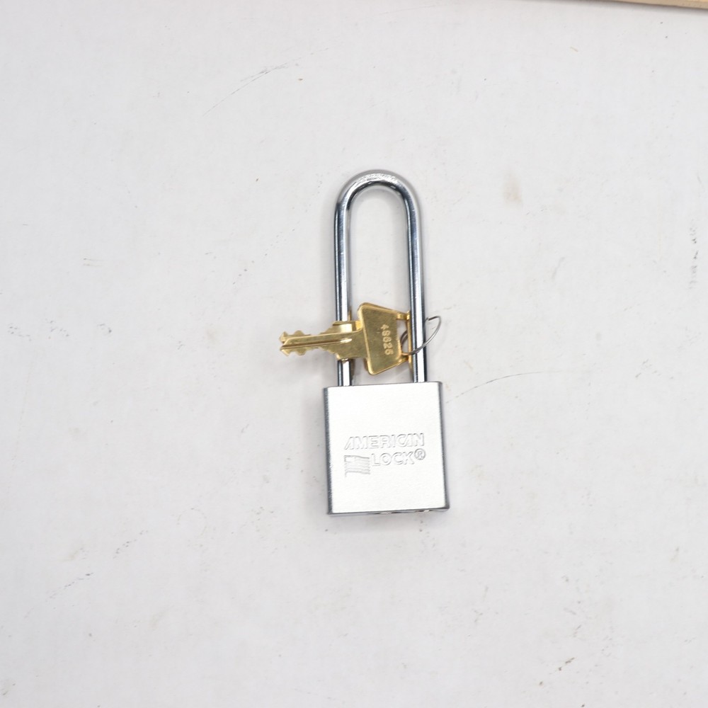 American Lock Rekeyable Padlock Solid Steel 3" Shackle 1-3/4"