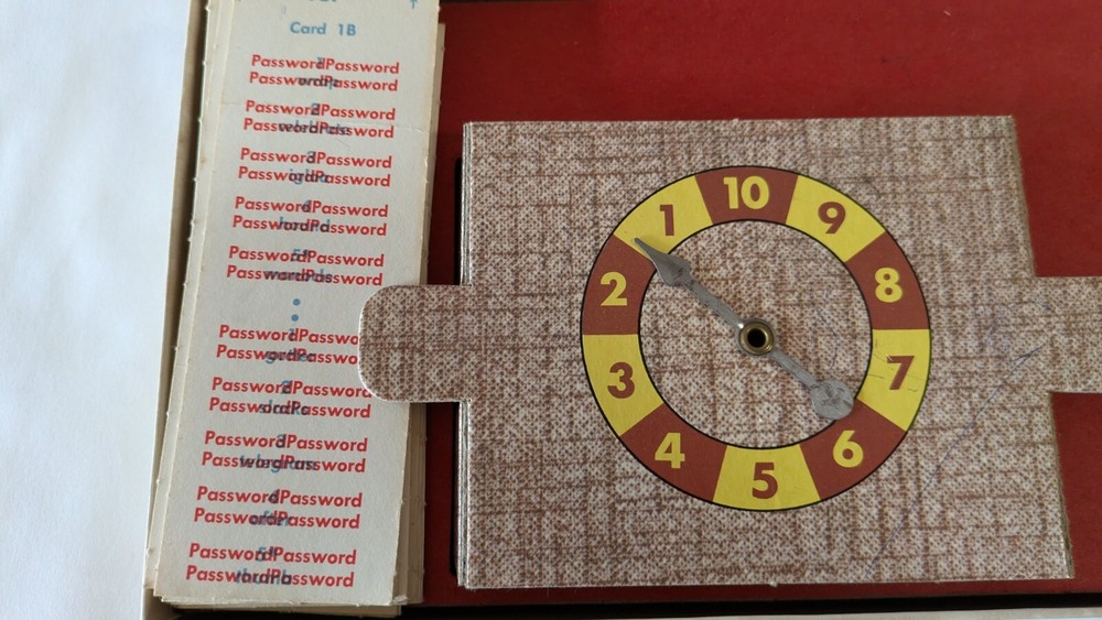 Vintage Game Password 1970