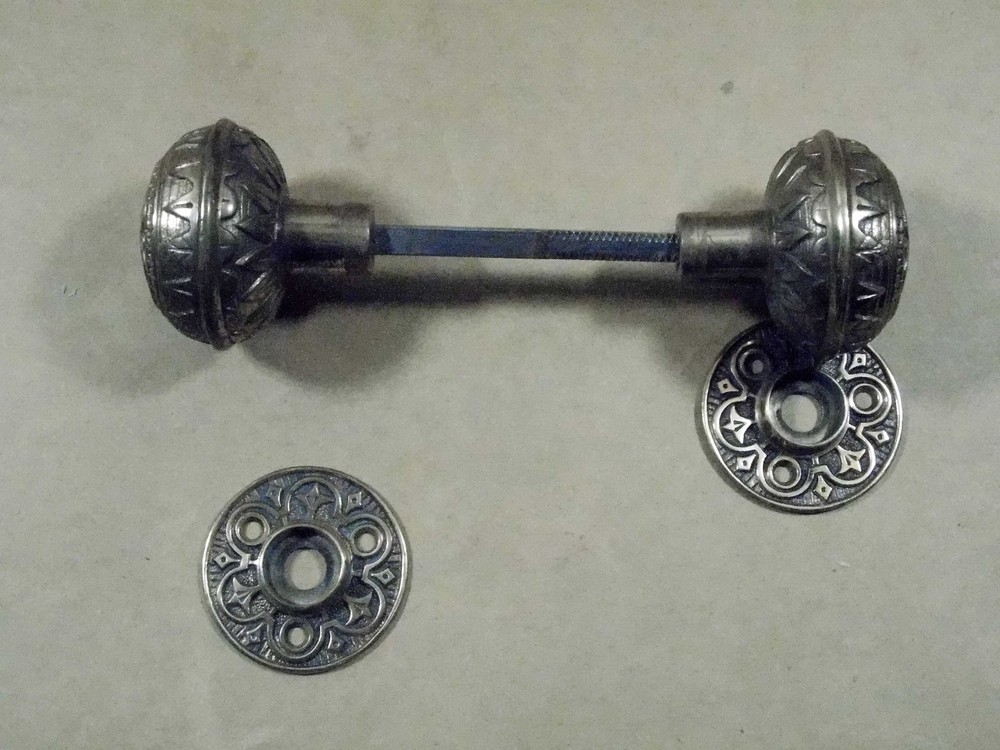 Original Victorian Decorative Bronze Doorknobs