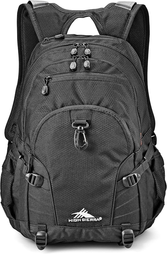 Versatile Loop Backpack with Tablet Sleeve - Stylish Black Work & Travel Bag
