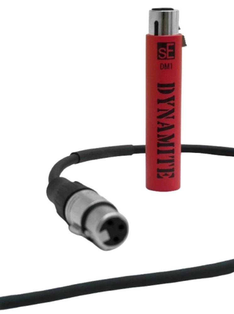 Se Electronics DM1 Active Inline Microphone Preamp for Ribbon Mics+Mounting Clip