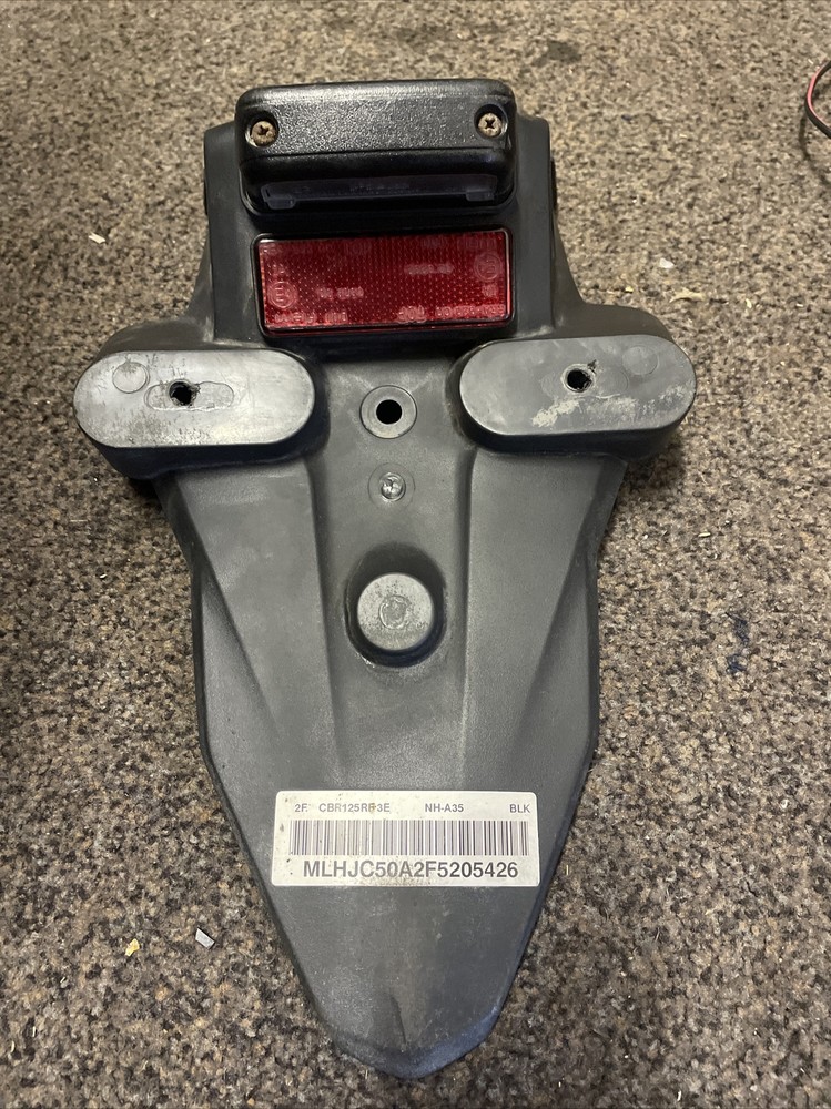 2012 Honda CBR125 Rear Number plate board