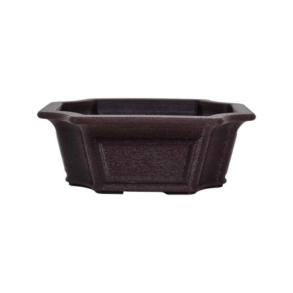 Bonsai Shoes Show Cut Corner Deep Windowed Rectangle Growing Plastic Pot