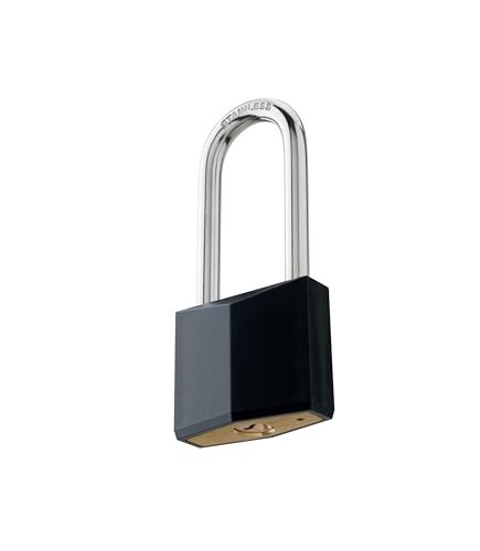 8-Pack Keyed Alike Padlocks, Rustproof Brass Locks with Long Shackle for Gates,