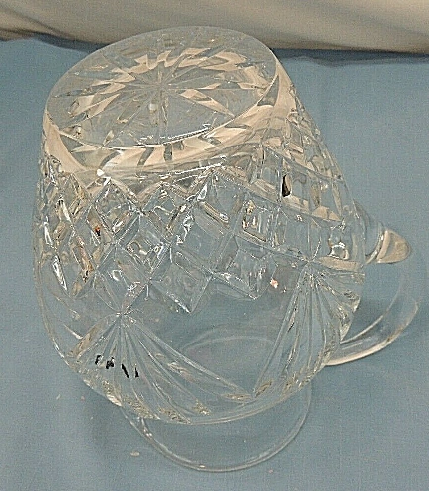 CRYSTAL PITCHER, MAKER UNKNOWN, 8-CUP