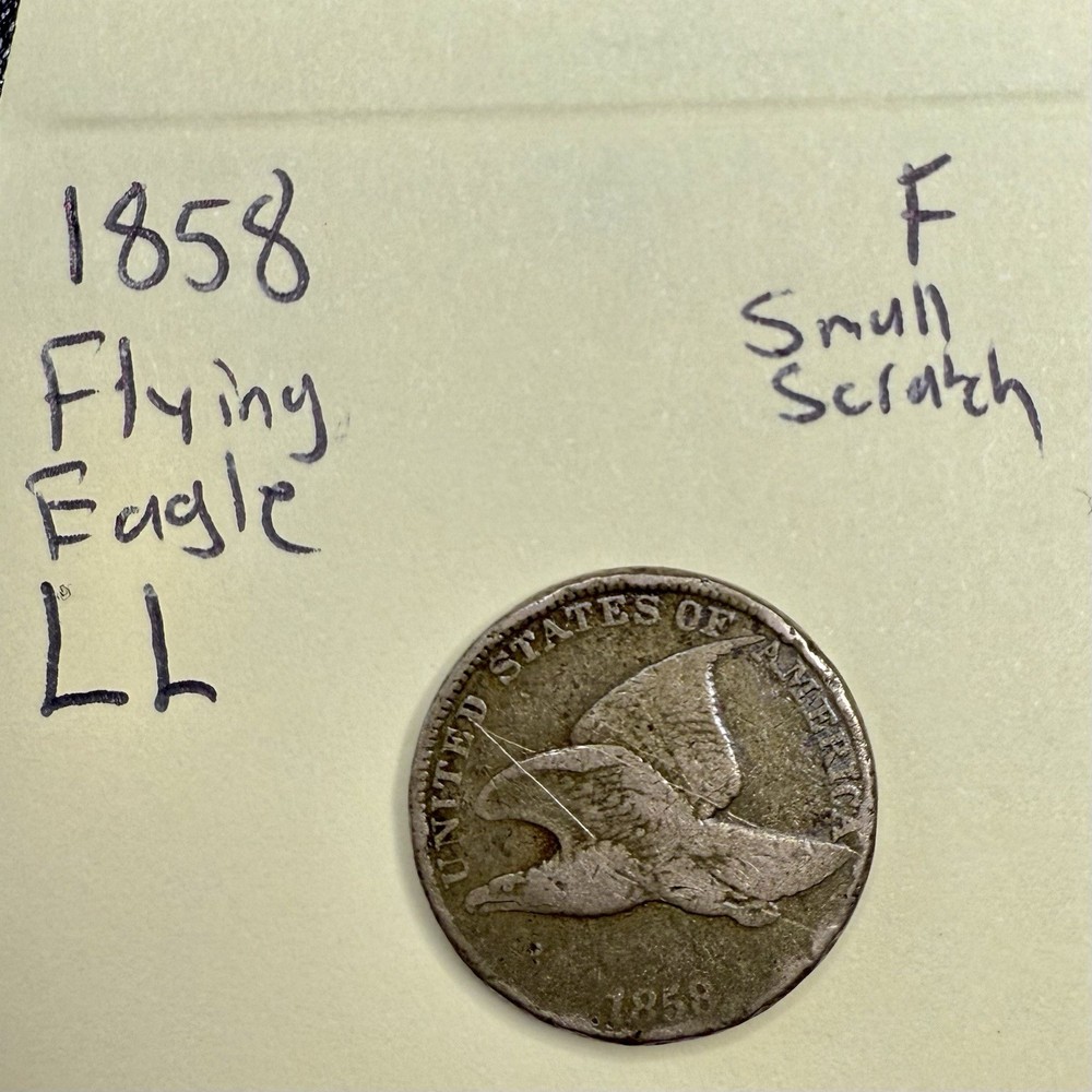 1858 Flying Eagle Cent – Large Letters – Early Small Cent – Circulated