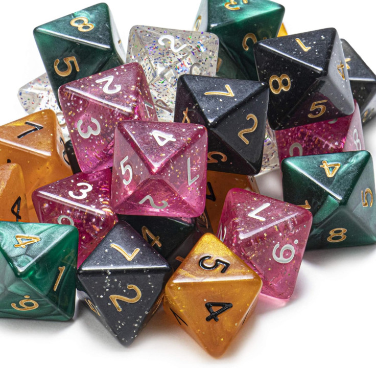 Bulk Random Polyhedral Dice D8 – 8-Sided Dice for DND RPG TTRPG Games
