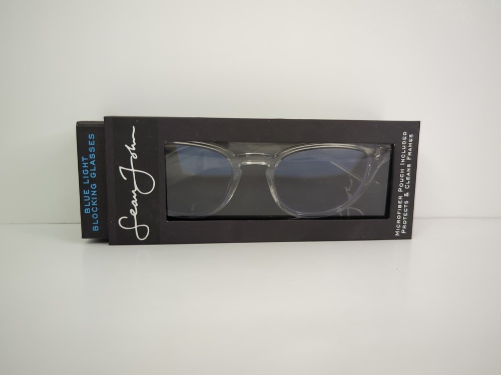 Sean John Blue Light Blocking Glasses, Style Kings, Black