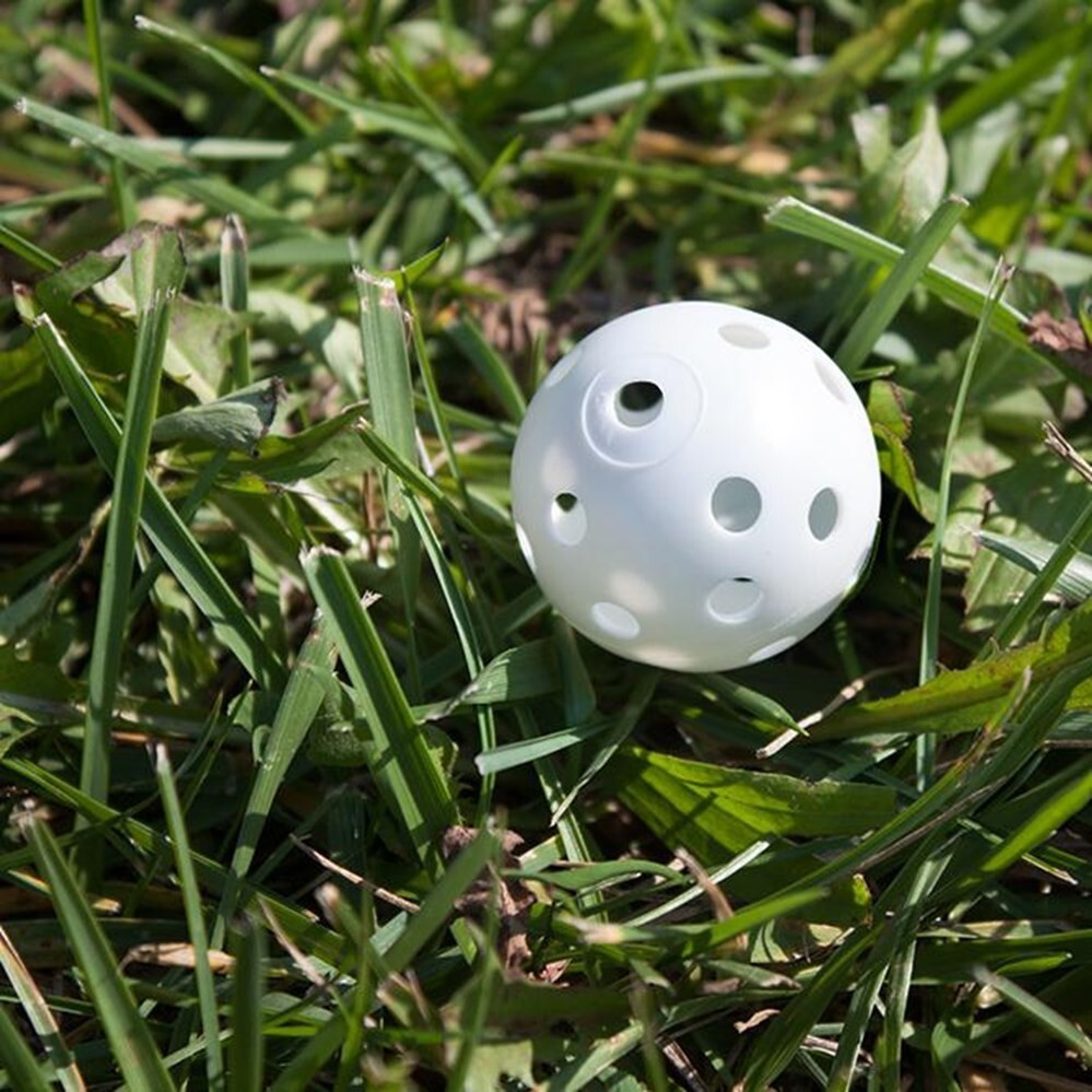 24 Count Plastic Practice Golf Balls Perforated Training Swing Simulator Range