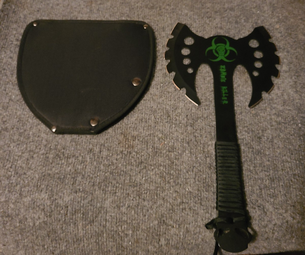 Biohazard Zombie Killer Throwing Axe