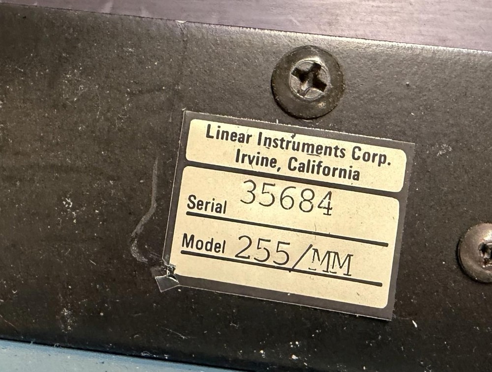 Linear Instruments 255/MM Strip Chart Recorder