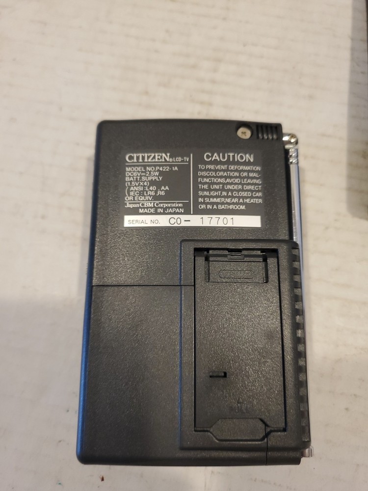 Citizen P422-1A Mini TV With Case
