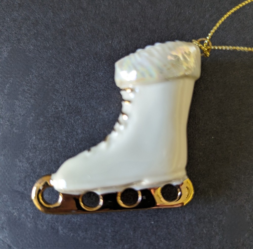 EUC Lenox Ice Skate Mini Christmas Ornament