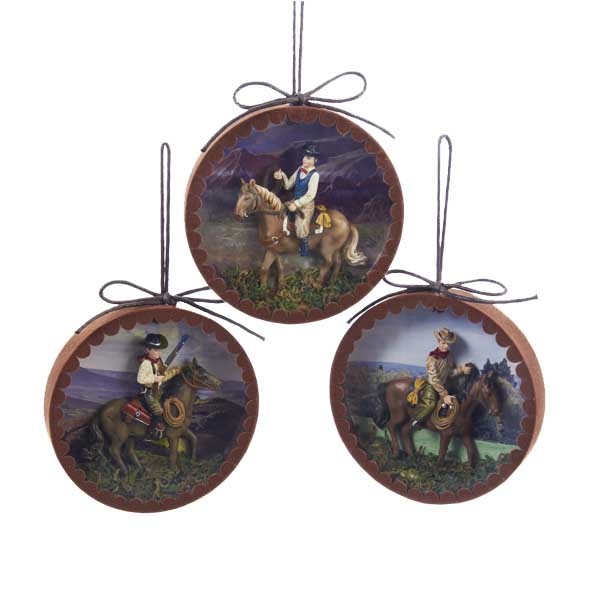 Western Shadow Box Ornament