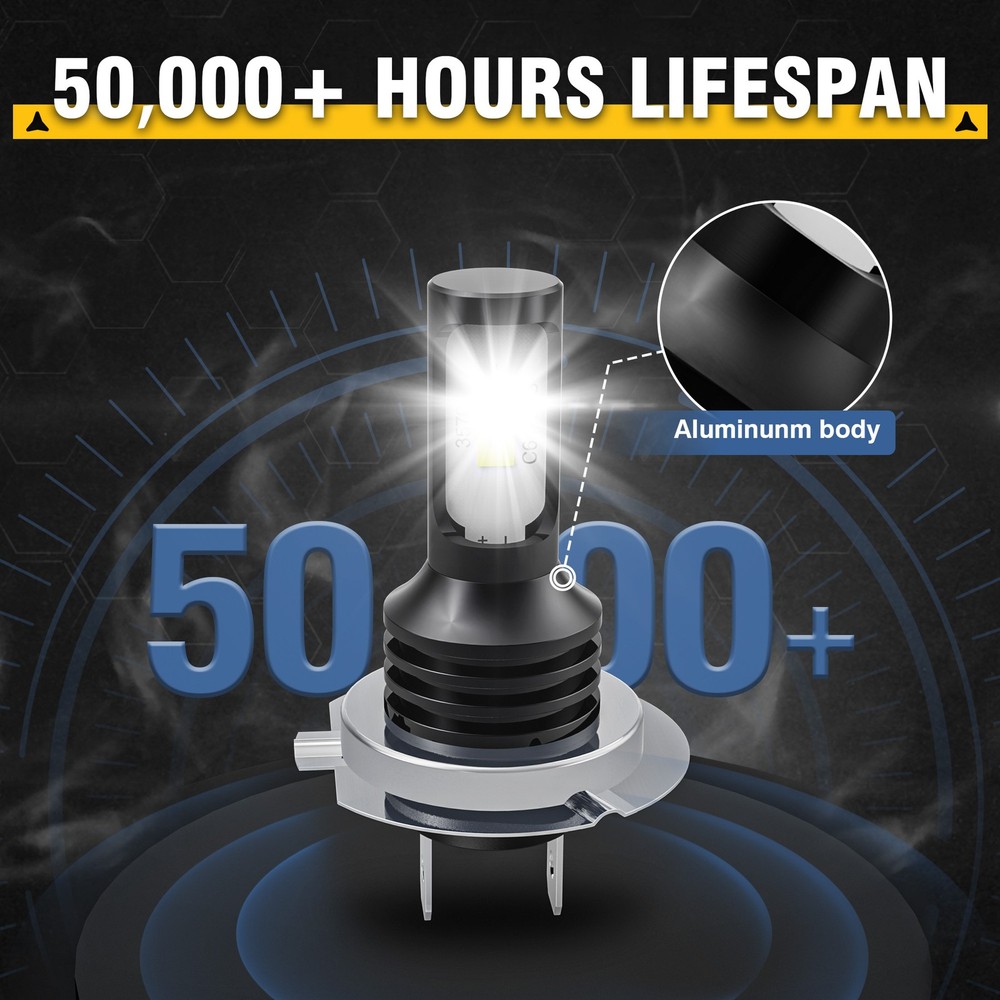 For Mercedes-Benz E350 E320 E550 -6x 6000K LED Headlight + Fog Light Bulbs Kit