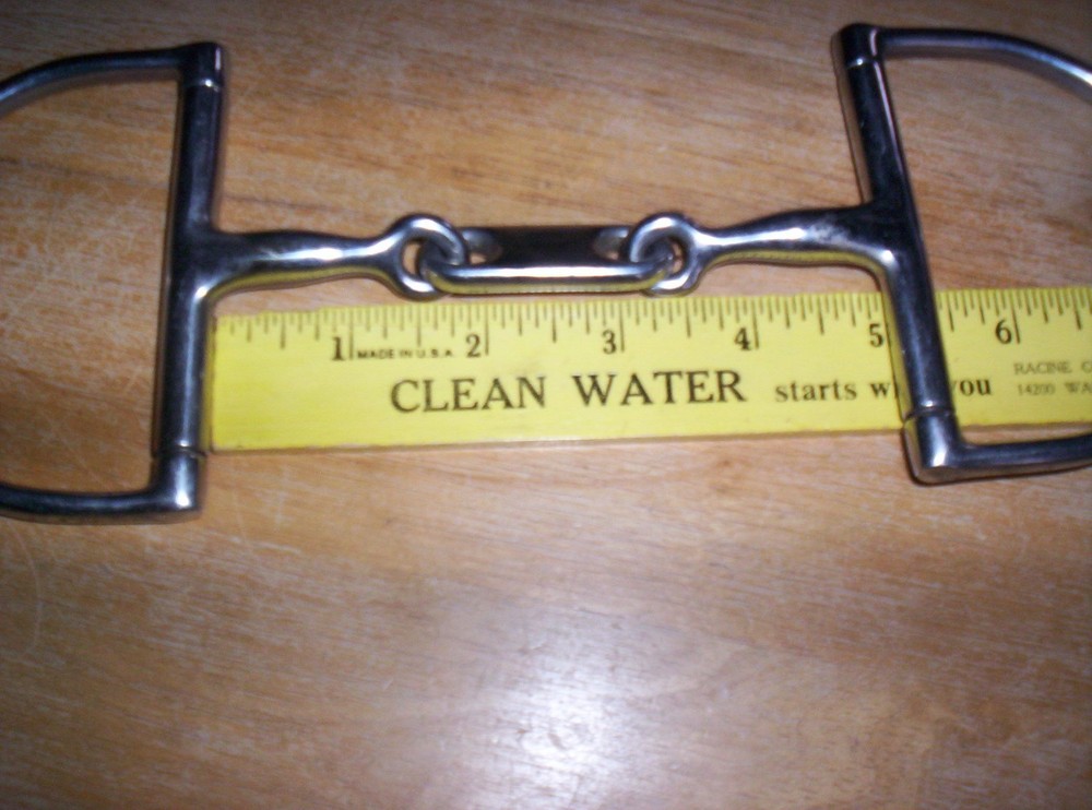 Gently Used Korsteel Stainless Dr. Bristol Hunter Dee Snaffle Bit 5" mouth
