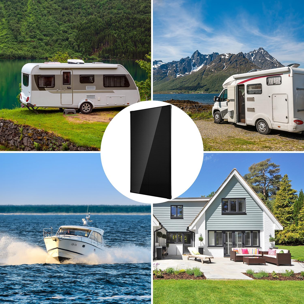 100W 12V Solar Panel Kit Battery Charger 100 Watt 12 Volt off Grid System for Ho