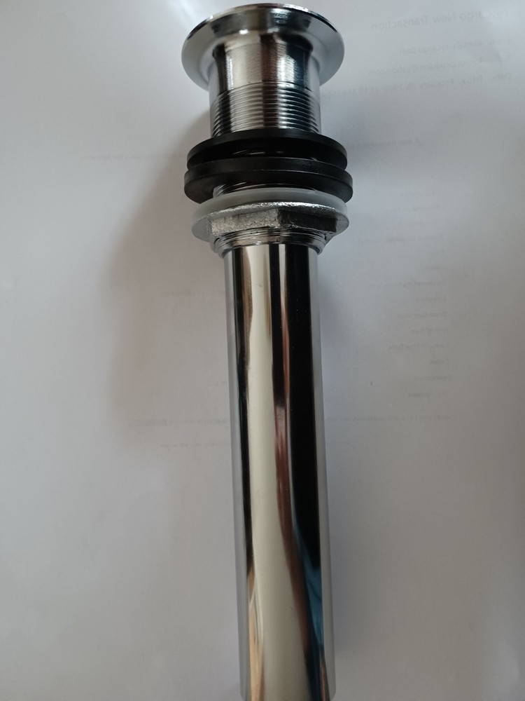 Lorixon Press Pop Up Drain Chrome Finish No Over Flow