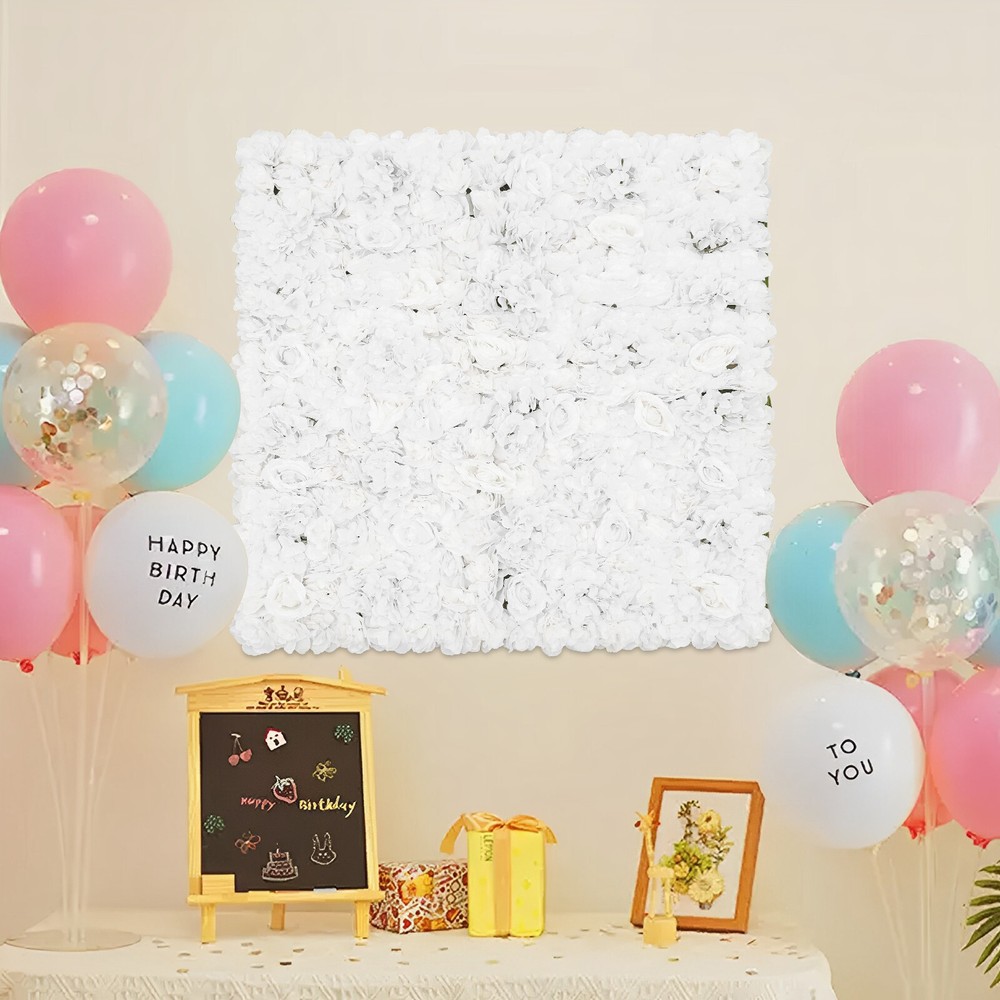 Artificial Flower Wall Panel DIY Wall Mat Silk Floral Wedding Party Backgrounds