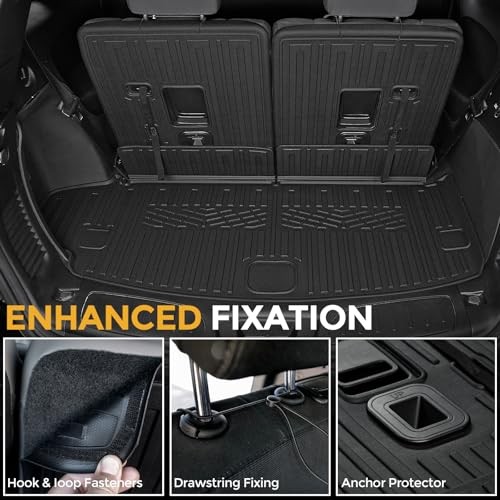 Cargo Mat for 2016-2025 Dodge Durango 6/7 Passenger Accessories, Full Coverage