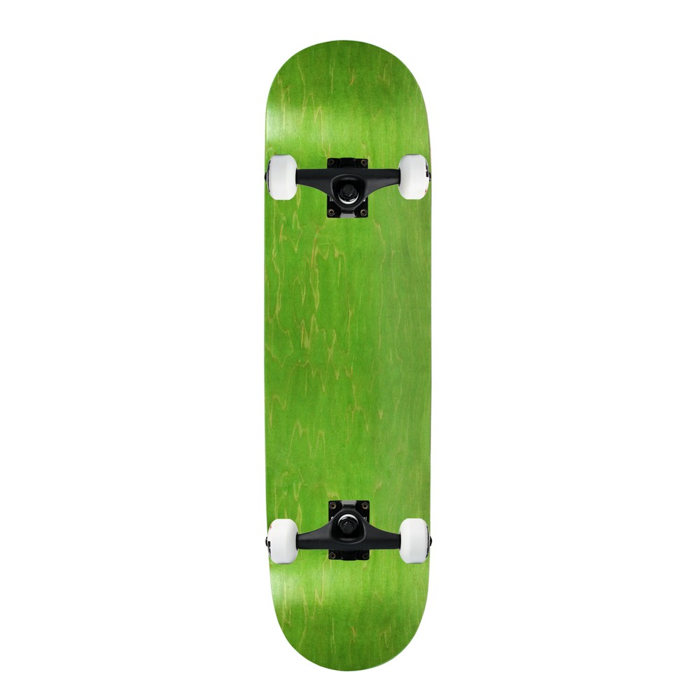 Moose Complete Skateboard Stained Green 7.75" Black/White Assembled