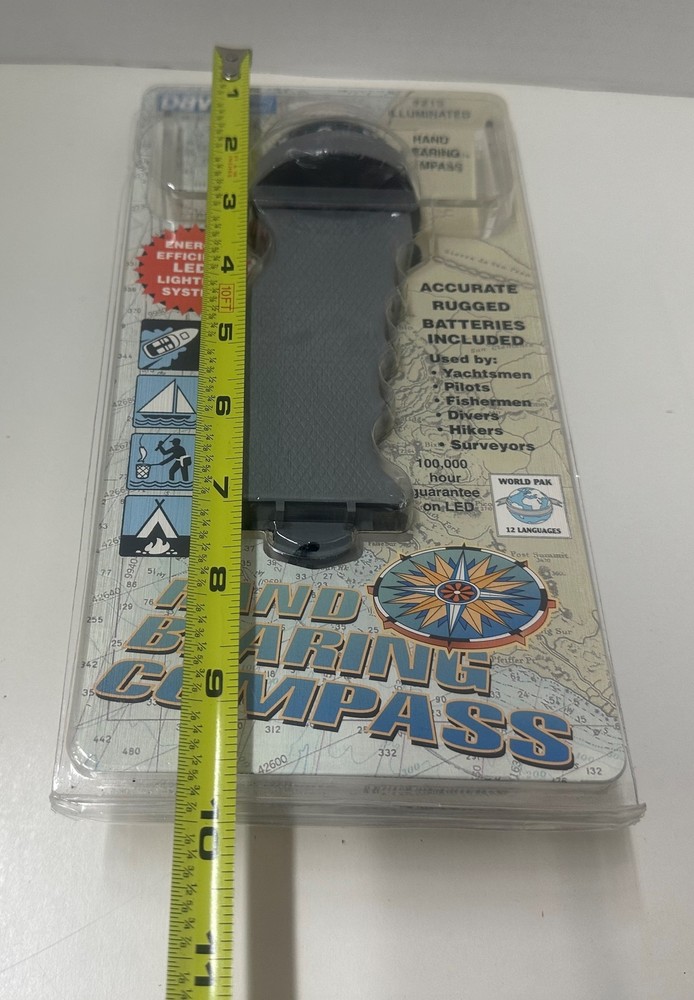 Davis Instruments Hand Bearing Compass #215 Illuminated NEW in PACK