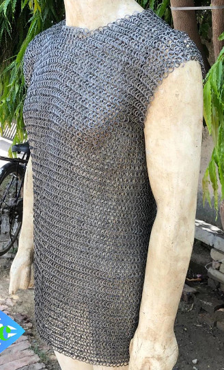 9mm Sleeveless Chainmail – Flat Riveted Flat Washer Shirt
