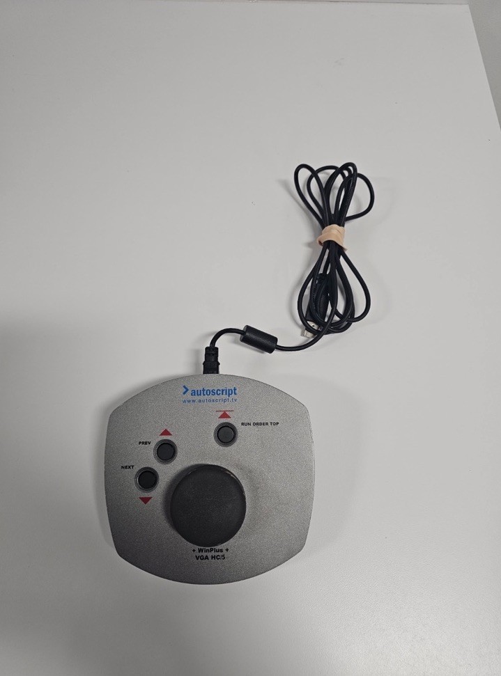 Autoscript WinPlus VGA HC/5 Desktop Hand Control 3 Button Unit With Cable Tested