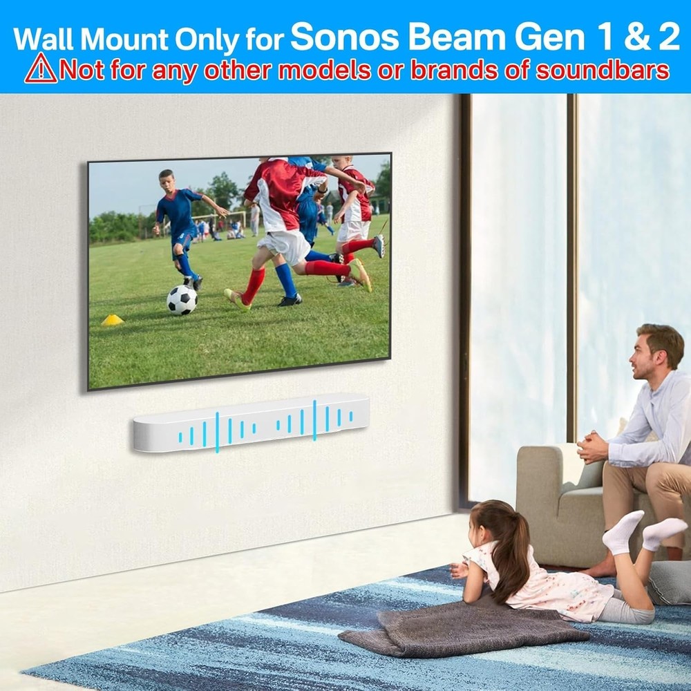 Acoustic-Optimized Sonos Beam Wall Bracket: Effortless Installation & Elegance