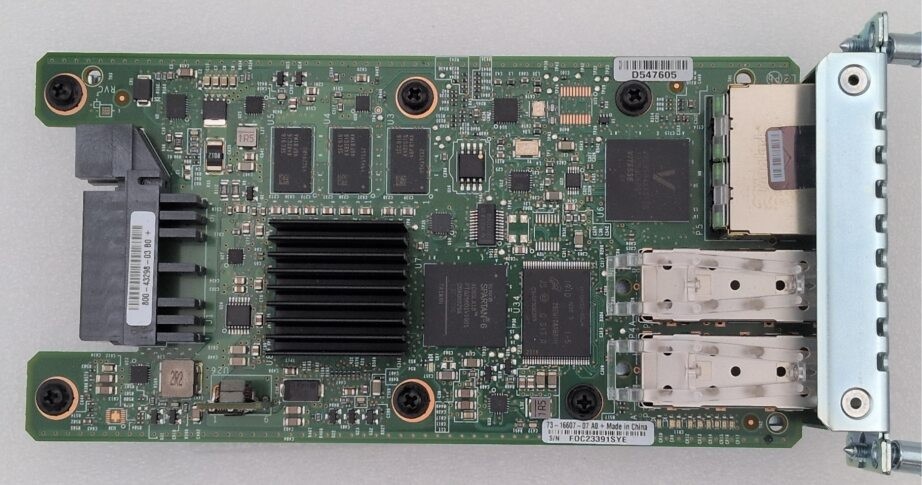 Cisco NIM-2GE-CU-SFP 2-P Gigabit Ethernet LAN dual-mode Switch Network Interface